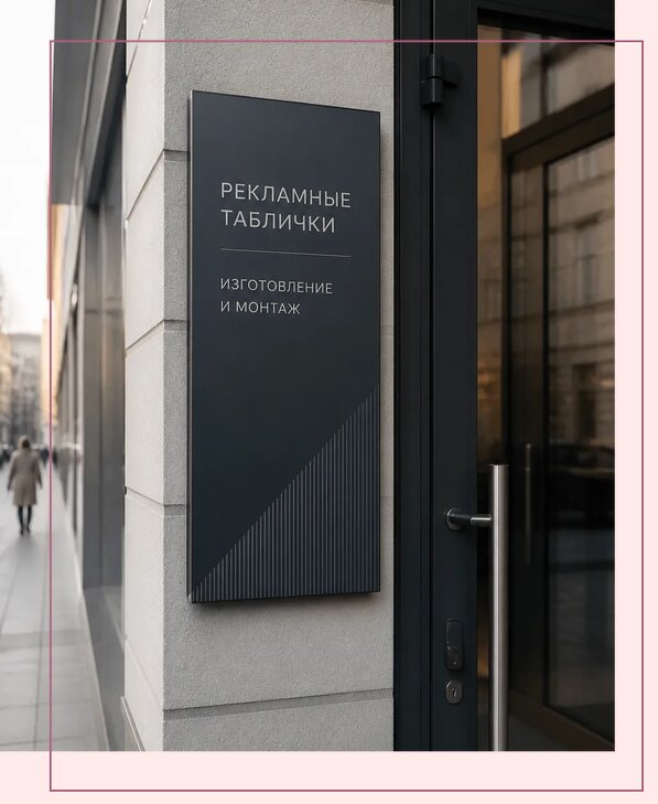 Рекламные таблички в Полысаеве по цене от 4627 р. | Аванза-Плс