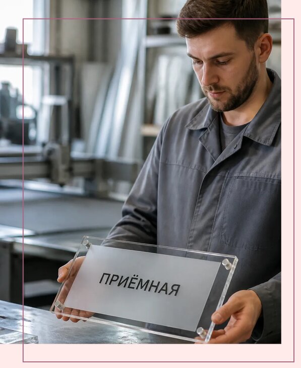 Таблички из оргстекла на заказ в Полысаеве от 4010 р. | Аванза-Плс