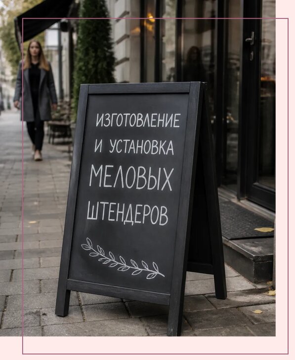 Меловые штендеры в Полысаеве по цене от 6684 р. | Аванза-Плс